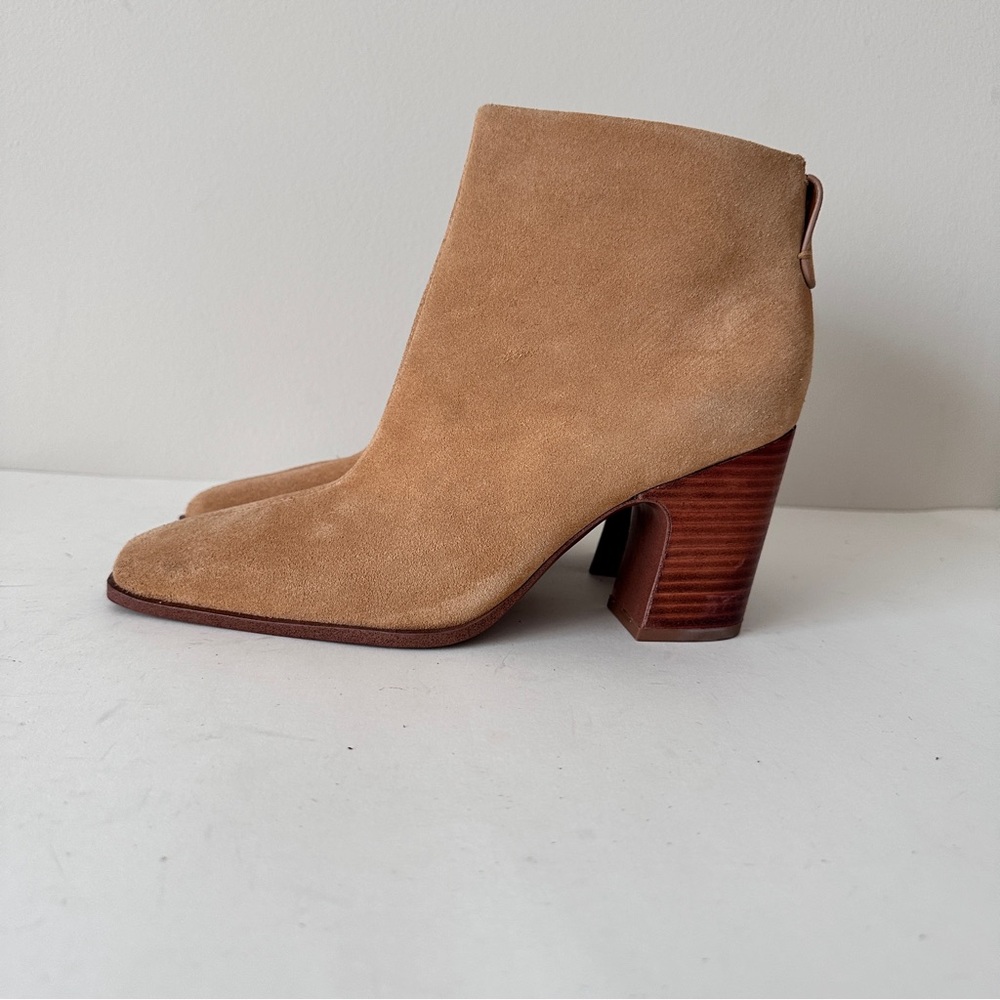 SARTO By Franco Sarto Tan Suede Ankle Boots